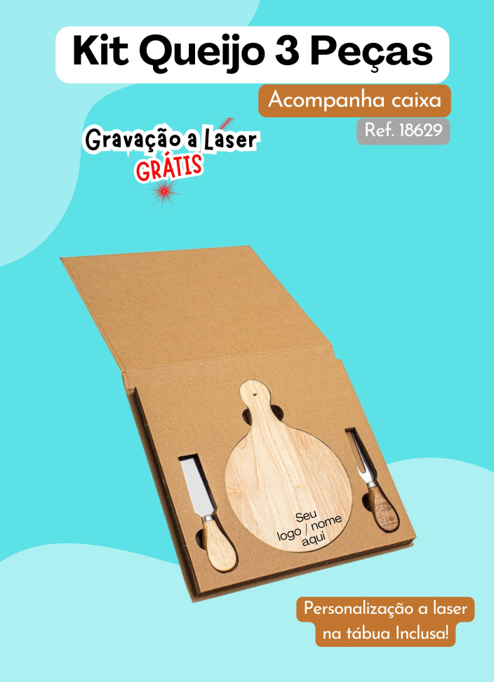 Kit Queijo 3 Peças