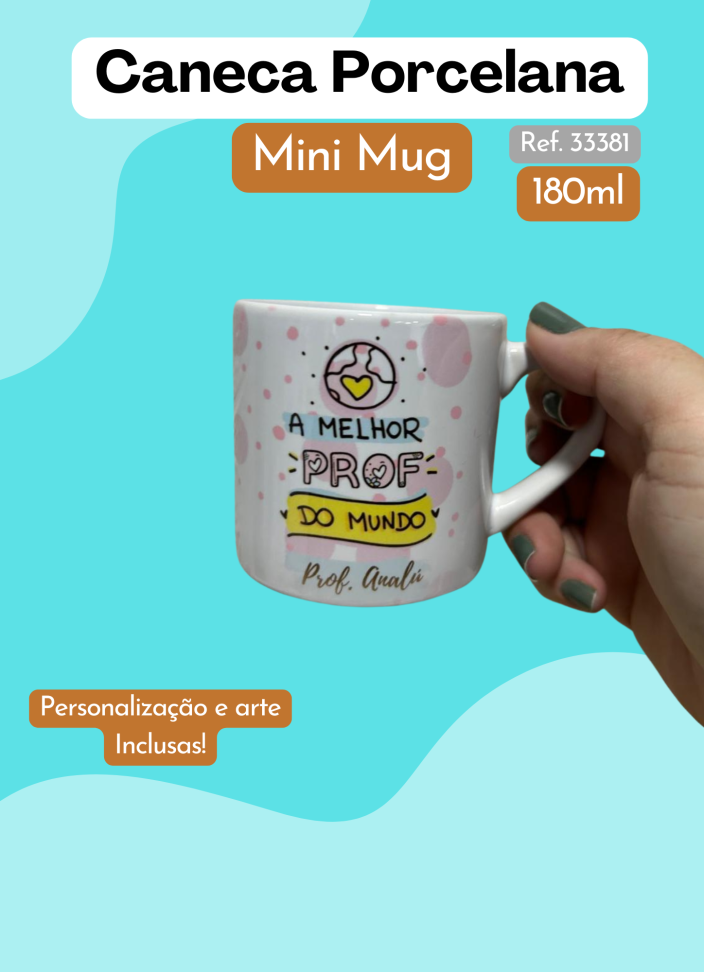 Caneca Porcelana 180ml - Mini Mug
