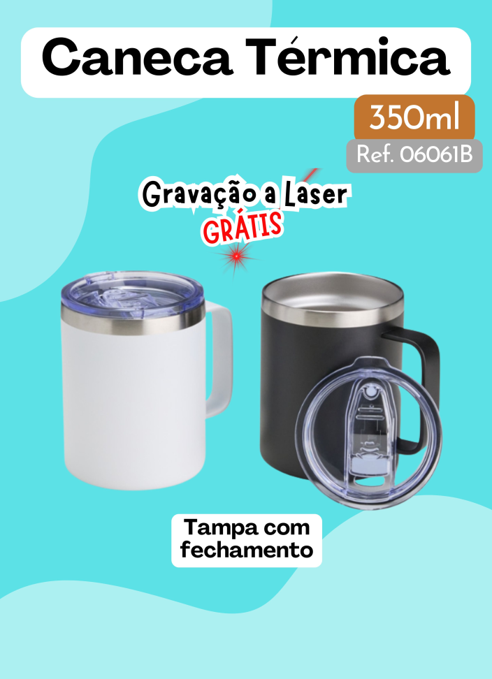 Caneca Térmica 350ml com Tampa
