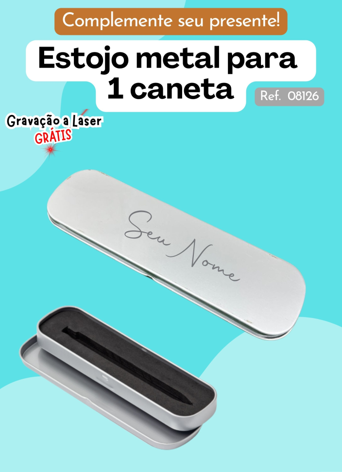 Estojo de Metal para Caneta