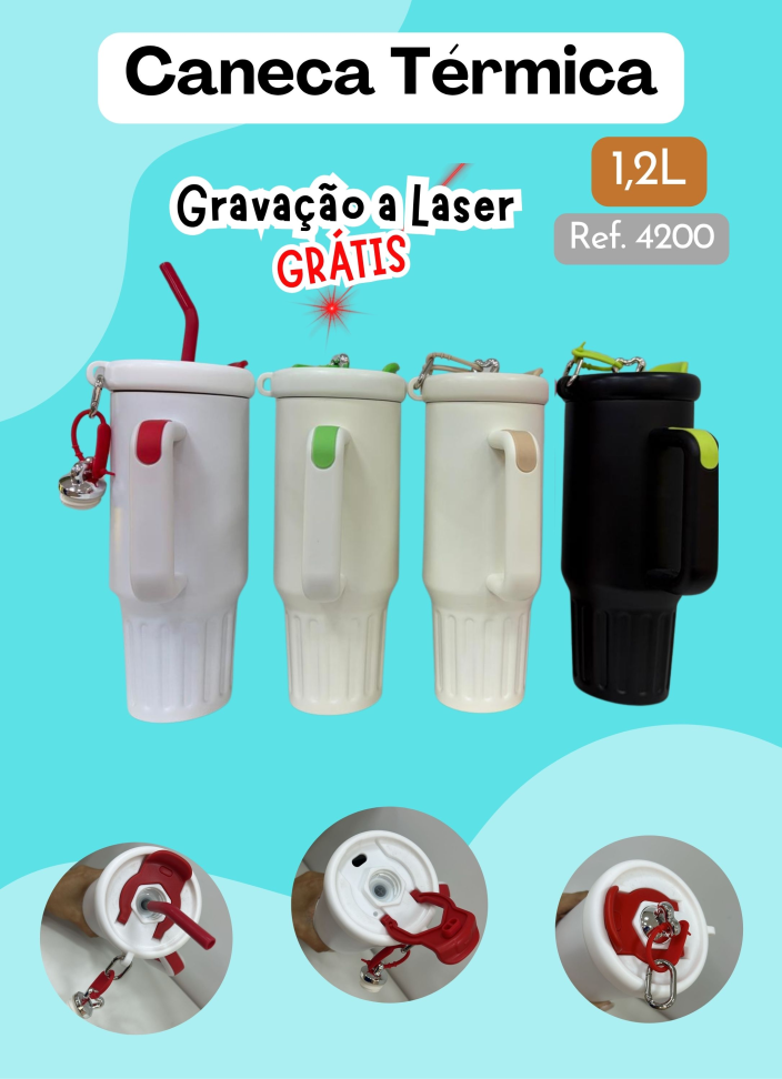Caneca Térmica Quencher 1,2 Litros Candy