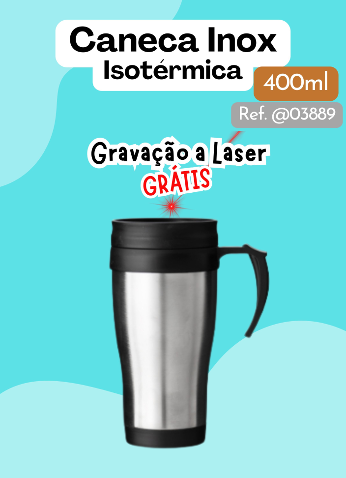 Caneca Inox 400ml