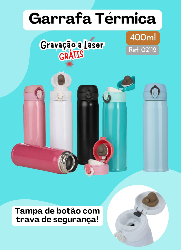 Garrafa Térmica Inox 400ml