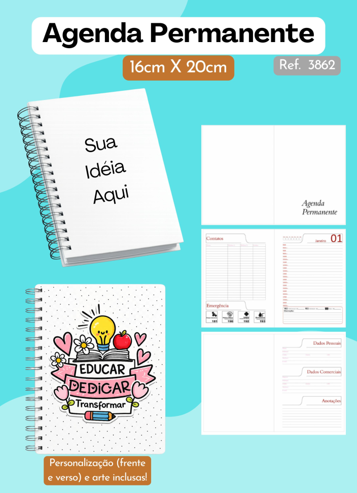 Agenda Permanente 16x20cm