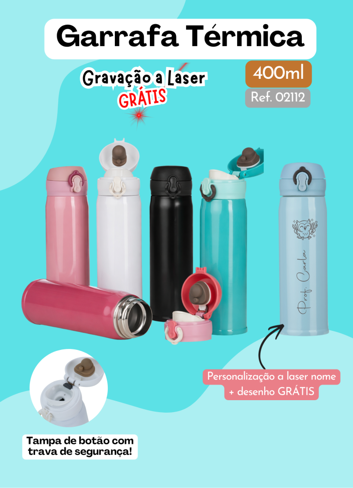 Garrafa Térmica Inox 400ml