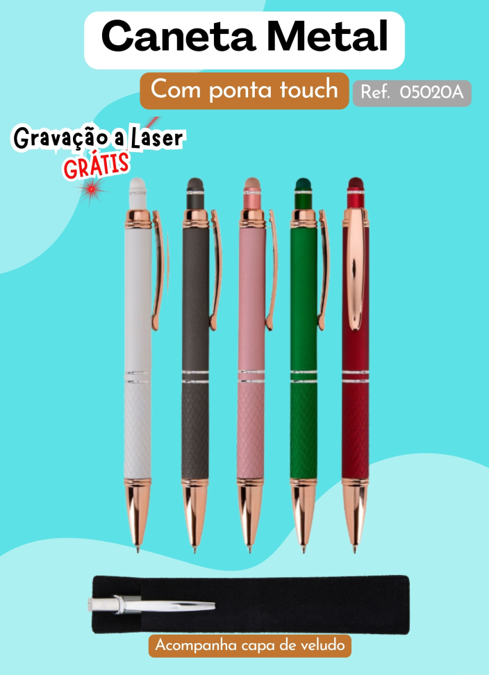 Caneta Metal Touch