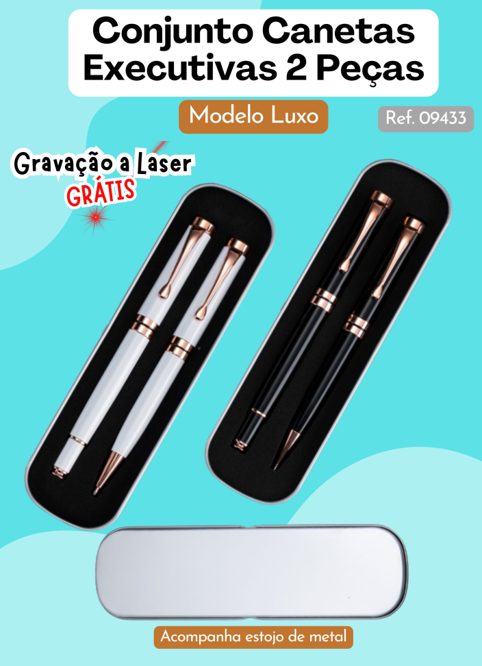 Conjunto / Kit Canetas Executivas 2 Peças