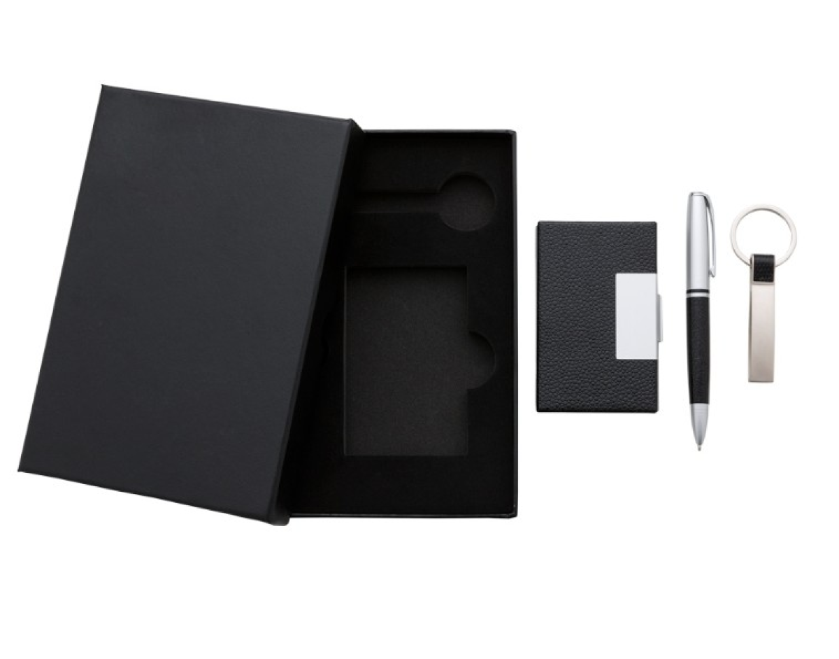 Kit Executivo 3 Peças (Caneta, porta cartão e chaveiro) - #4
