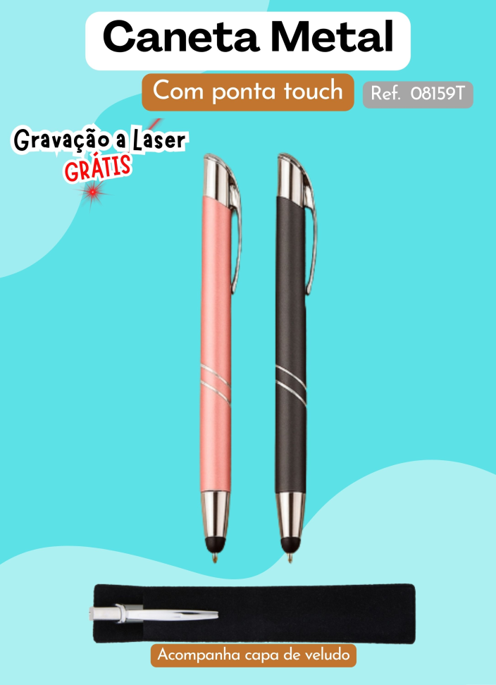 Caneta Metal Touch