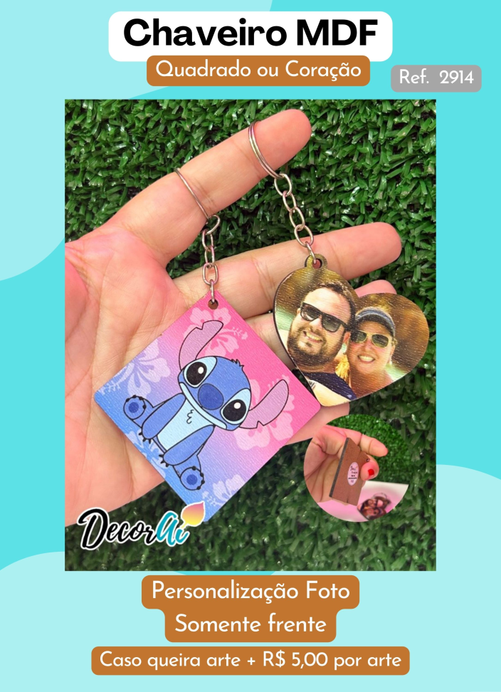 Chaveiro MDF Personalizado