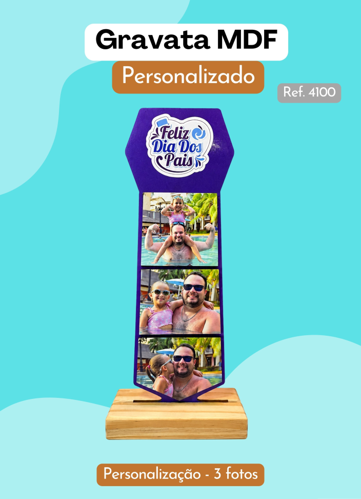 Gravata Personalizada MDF