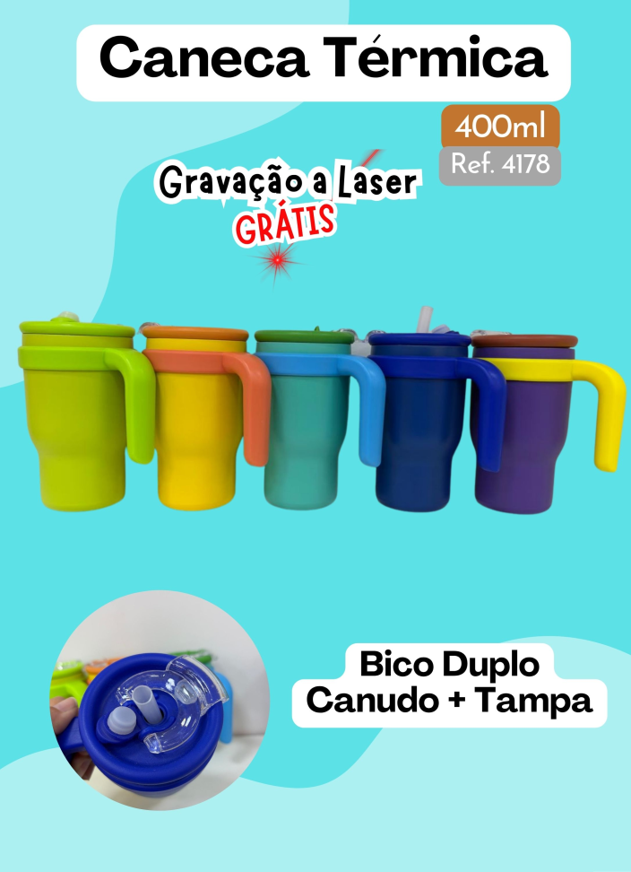 Caneca Térmica 400ml Candy