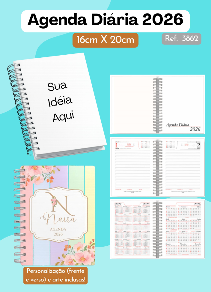 Agenda Diária 16x20cm