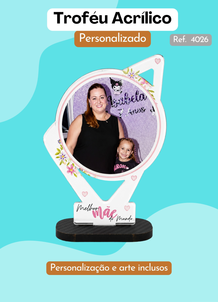 Troféu Acrílico Retroverso