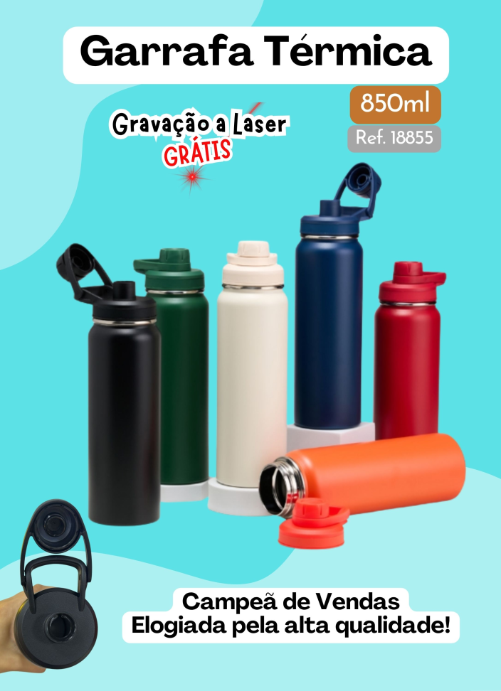 Garrafa Térmica Inox 850ml