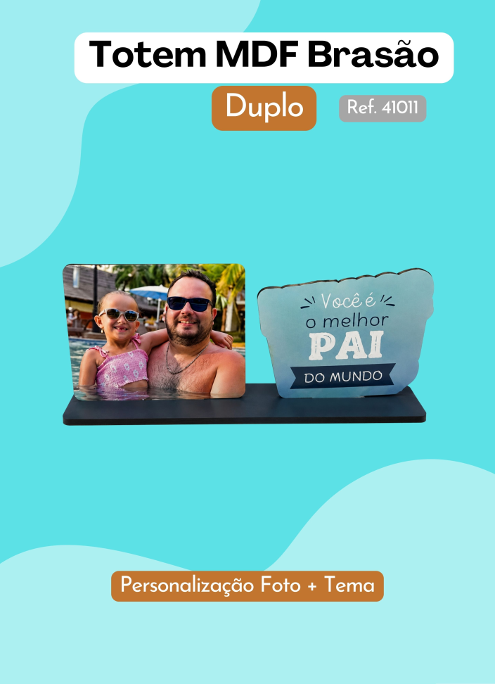 Totem Duplo MDF Foto + Tema