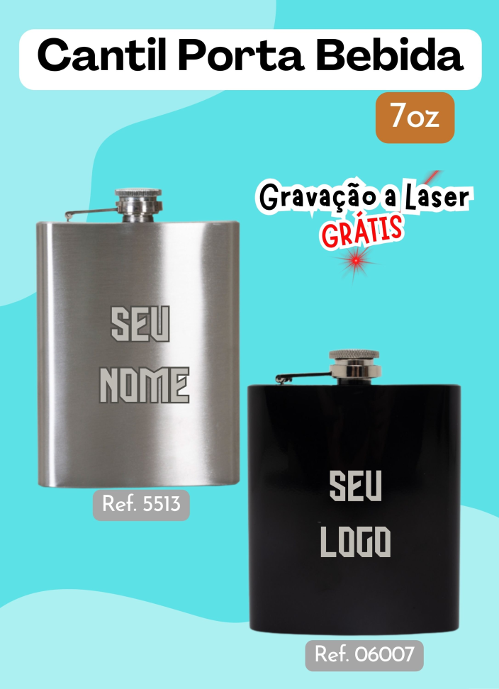 Cantil - Porta Bebida Whisky - 7oz