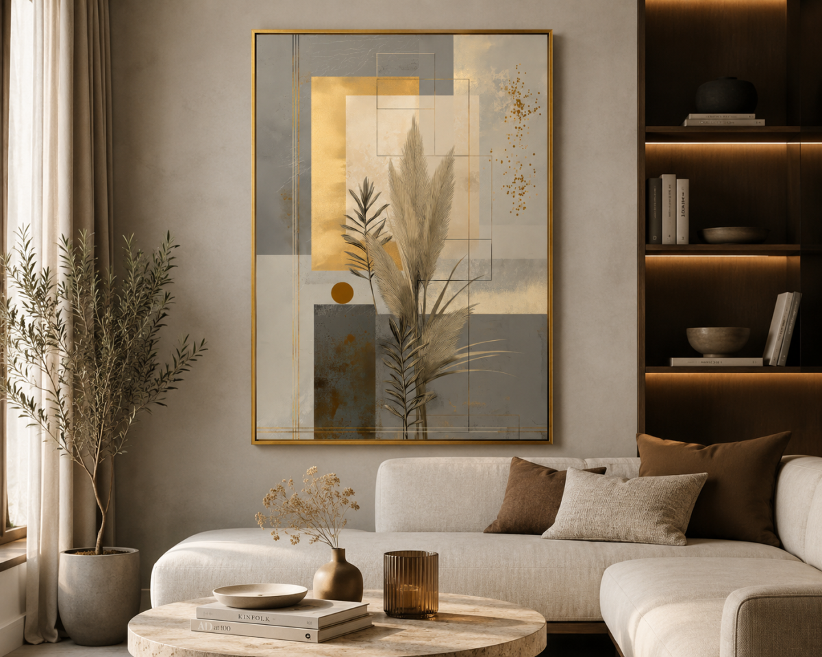 Quadro Folha Abstrato