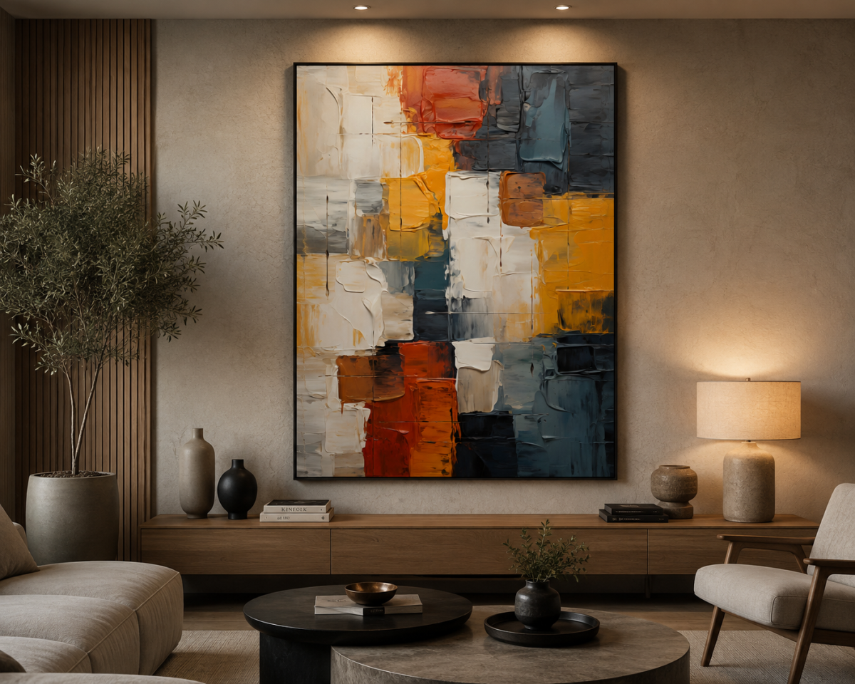 Quadro Abstrato Pintura