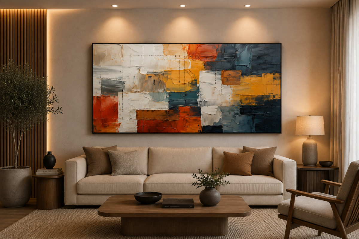Quadro Abstrato Pintura