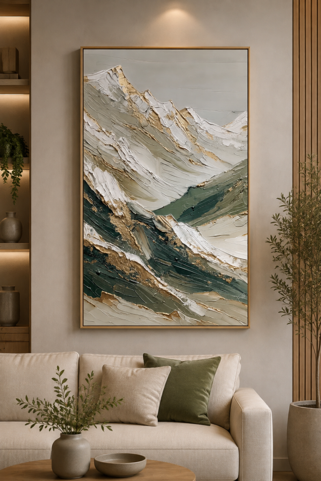 Quadro Paisagem Montanha Gelo