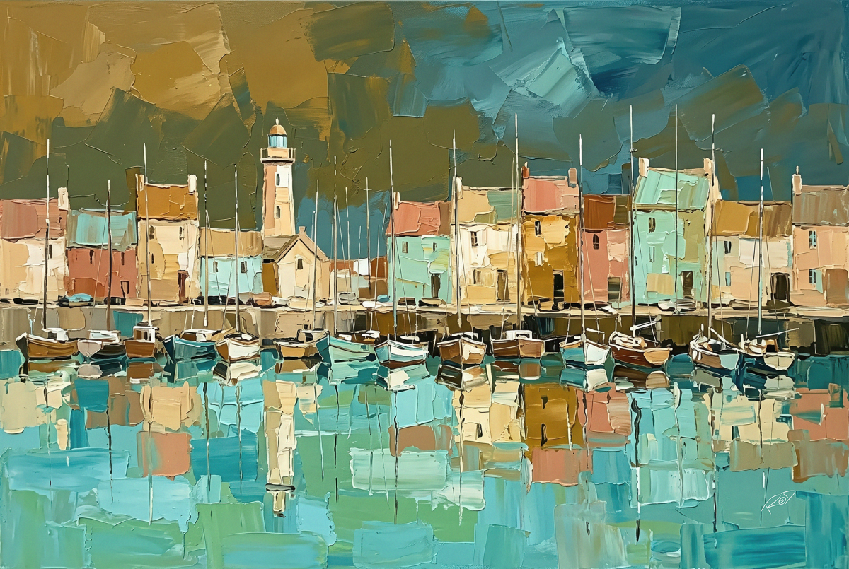 Quadro Paisagem Cidade Pintura - #3
