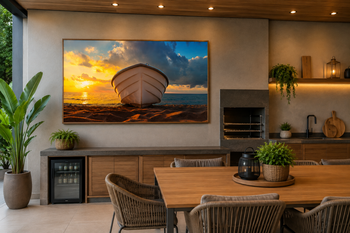 Quadro Barco Paisgem
