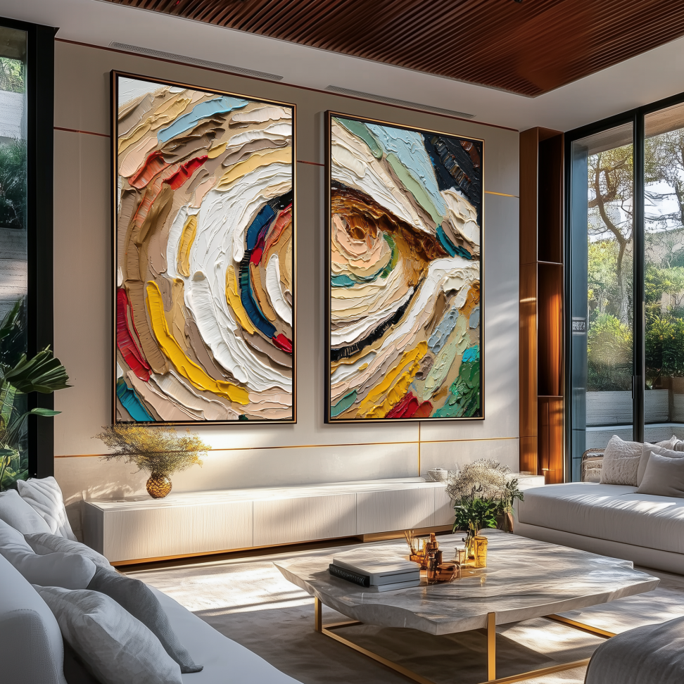 Quadro Abstrato Colorful