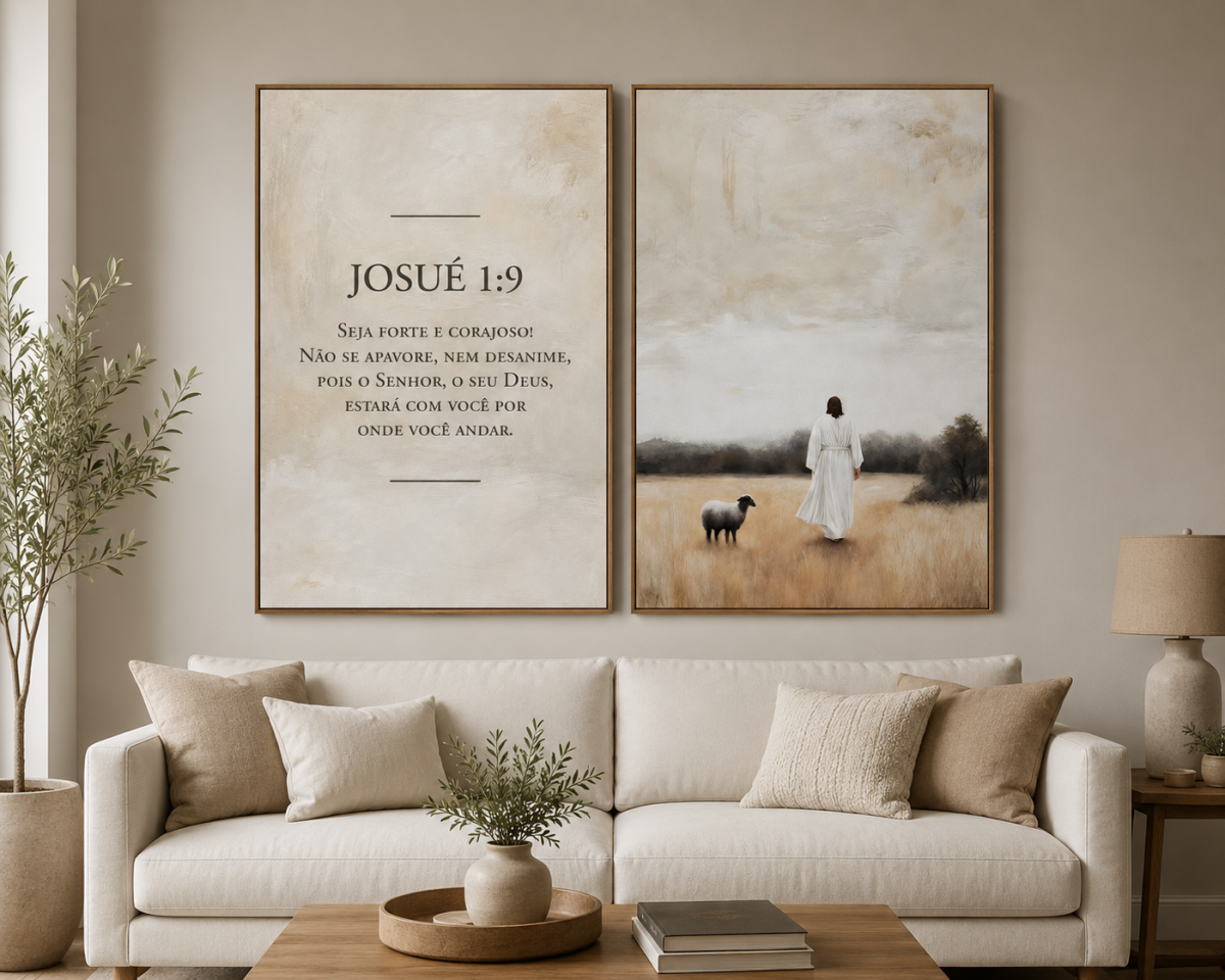 Quadro RELIGIOSO Josué 1:9