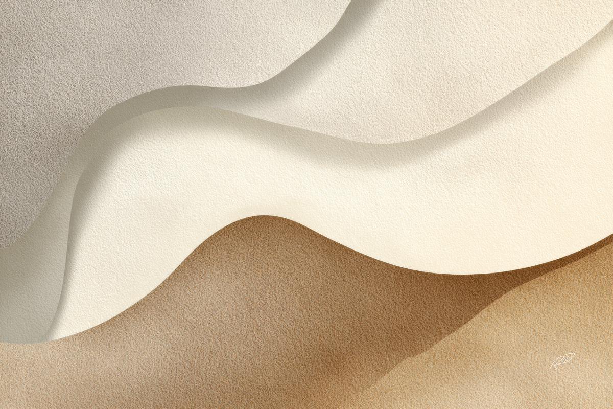 Quadro Abstrato Ondas Nude - #3