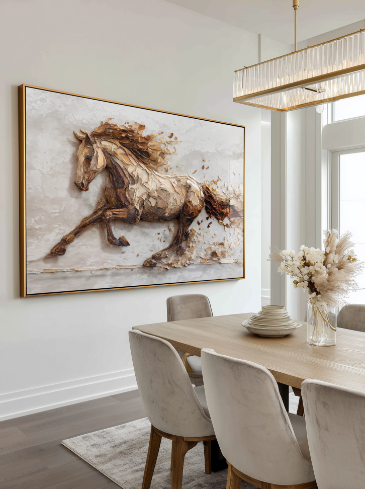 Quadro Animais Cavalo 3D