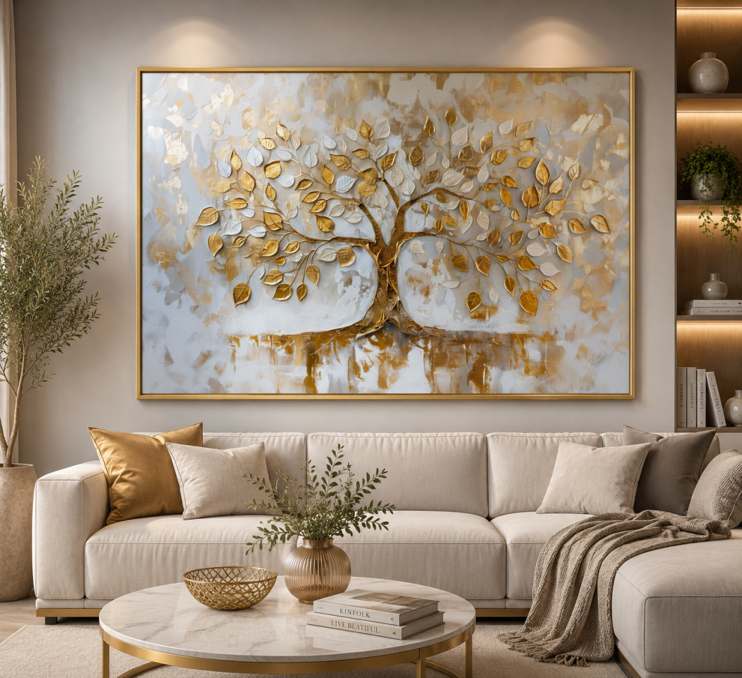 Quadro Árvore Ouro