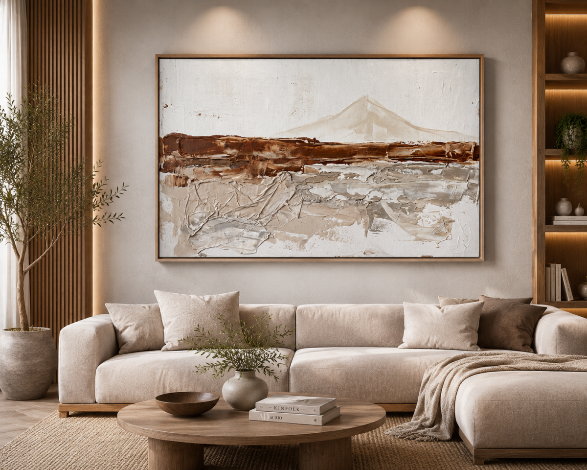Quadro Abstarto Montanha