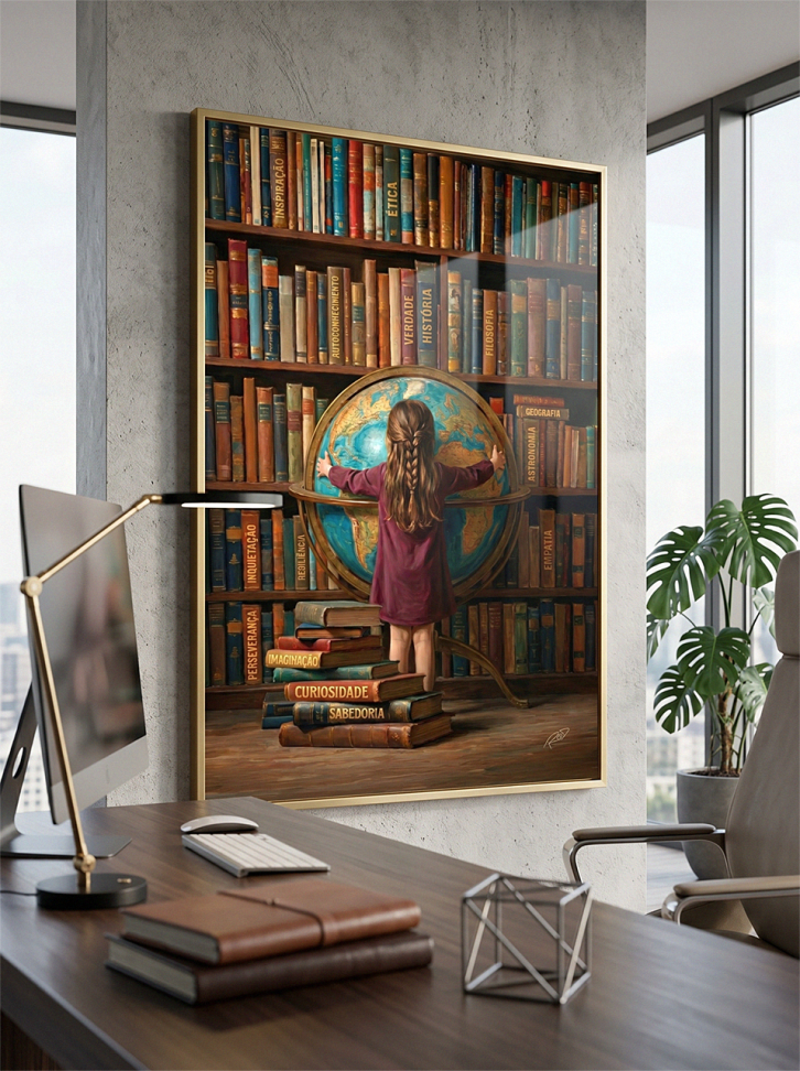 Quadro Abraçando o Conhecimento