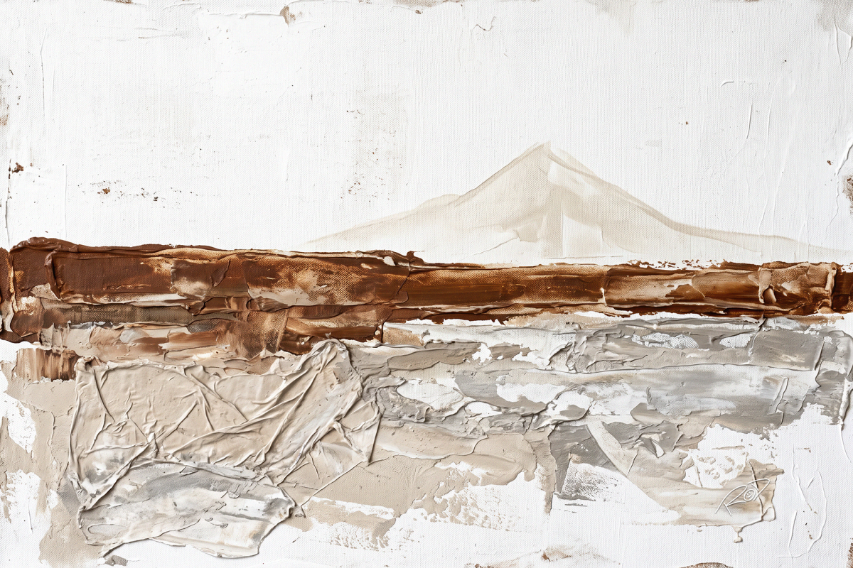 Quadro Abstarto Montanha