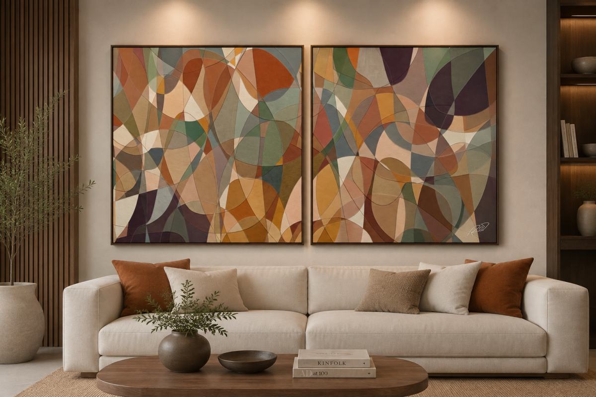 Quadro Abstrato Cólor Ondulado