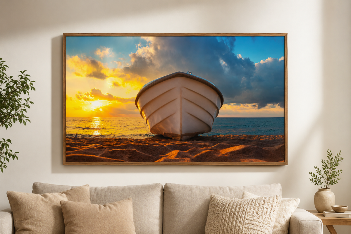Quadro Barco Paisgem