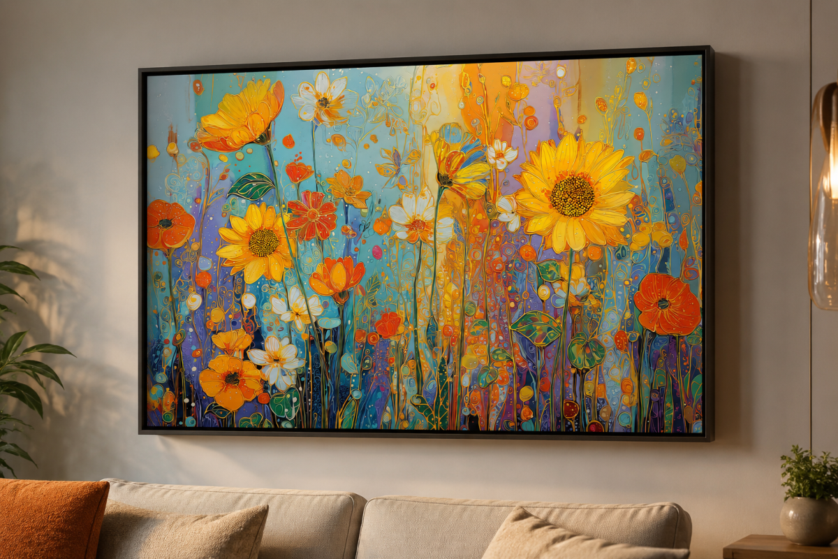 Quadro Floral Girassol Cólor