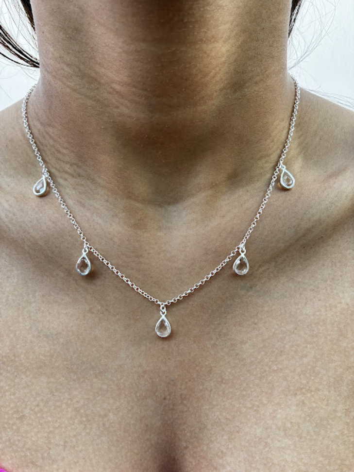 Colar Cartier 5 Gotas Crystal - #3