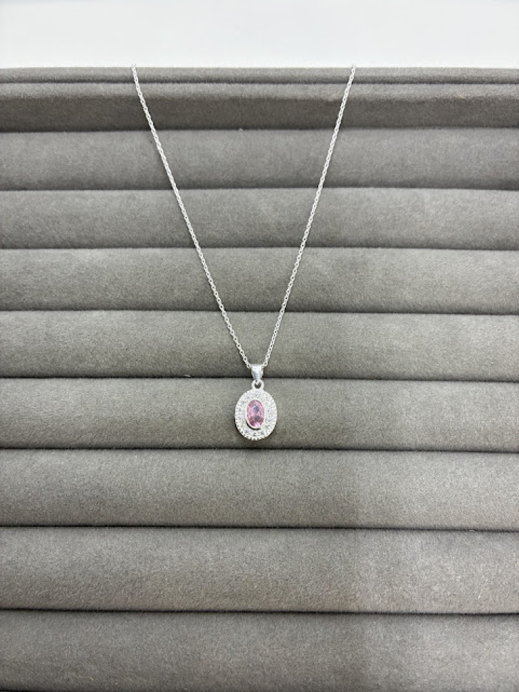 Conjunto Oval Rose Cravejado - #4