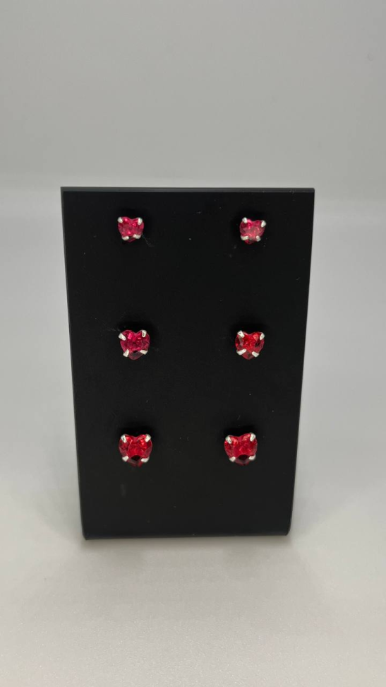 Trio Coração Vermelho