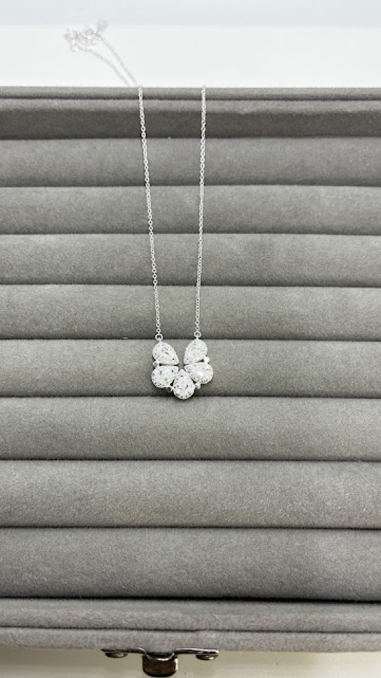 Colar 5 Gotas Crystal Cravejada