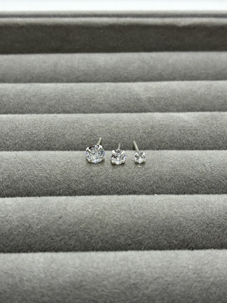 Trio Zirconia Redondo Crystal - #4