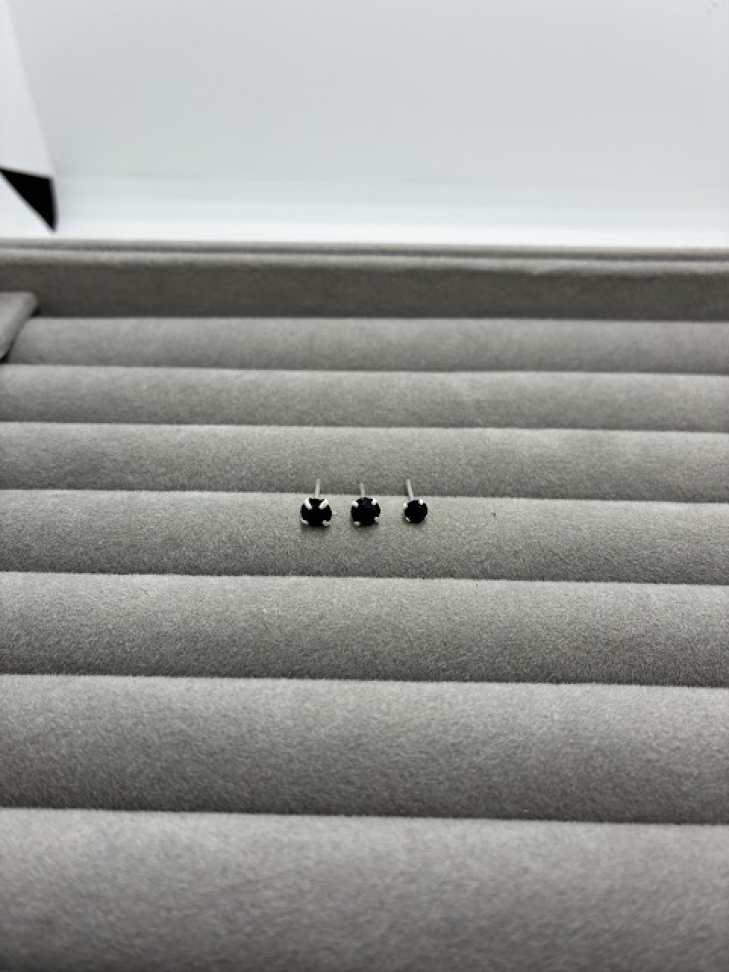 Trio de Brinco Preto Zirconia - #3