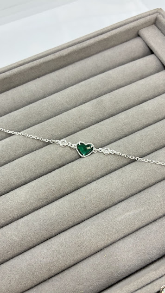 Pulseira Coração Esmeralda - #3