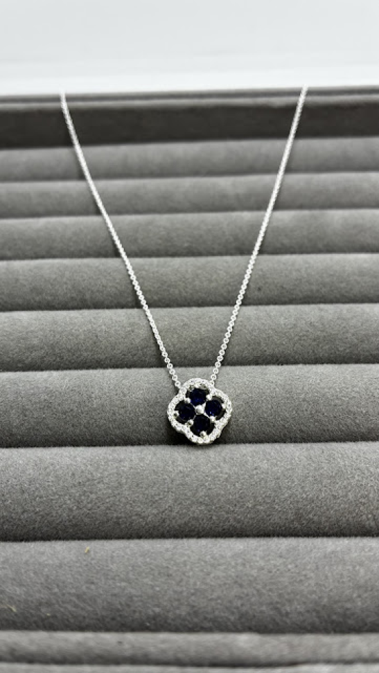 Colar Van Cleef Azul Marinho - #3