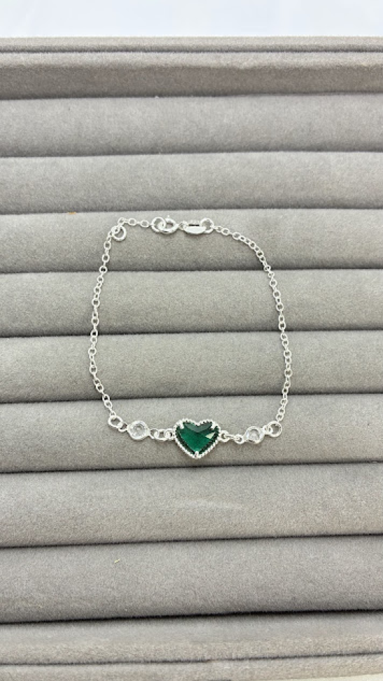 Pulseira Coração Esmeralda - #4