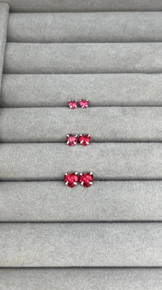 Trio Coração Vermelho
