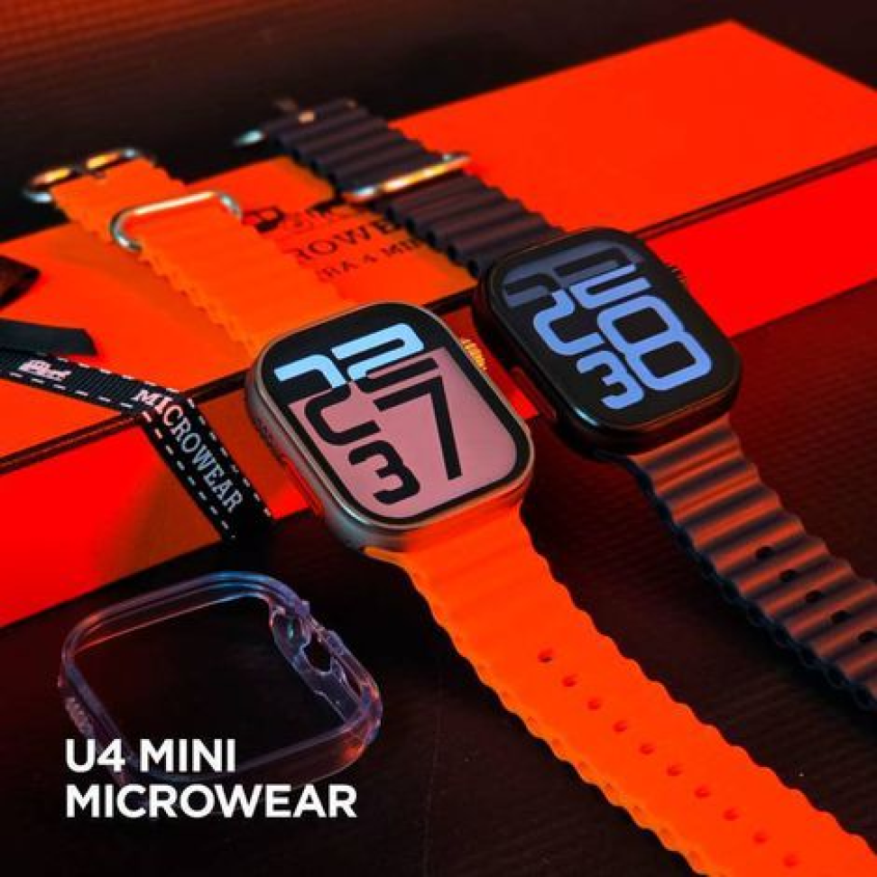 Smartwatch Microwear U4 Mini Série 10 | Compacto | Chamadas Bluetooth | IA ChatGPT | IP68