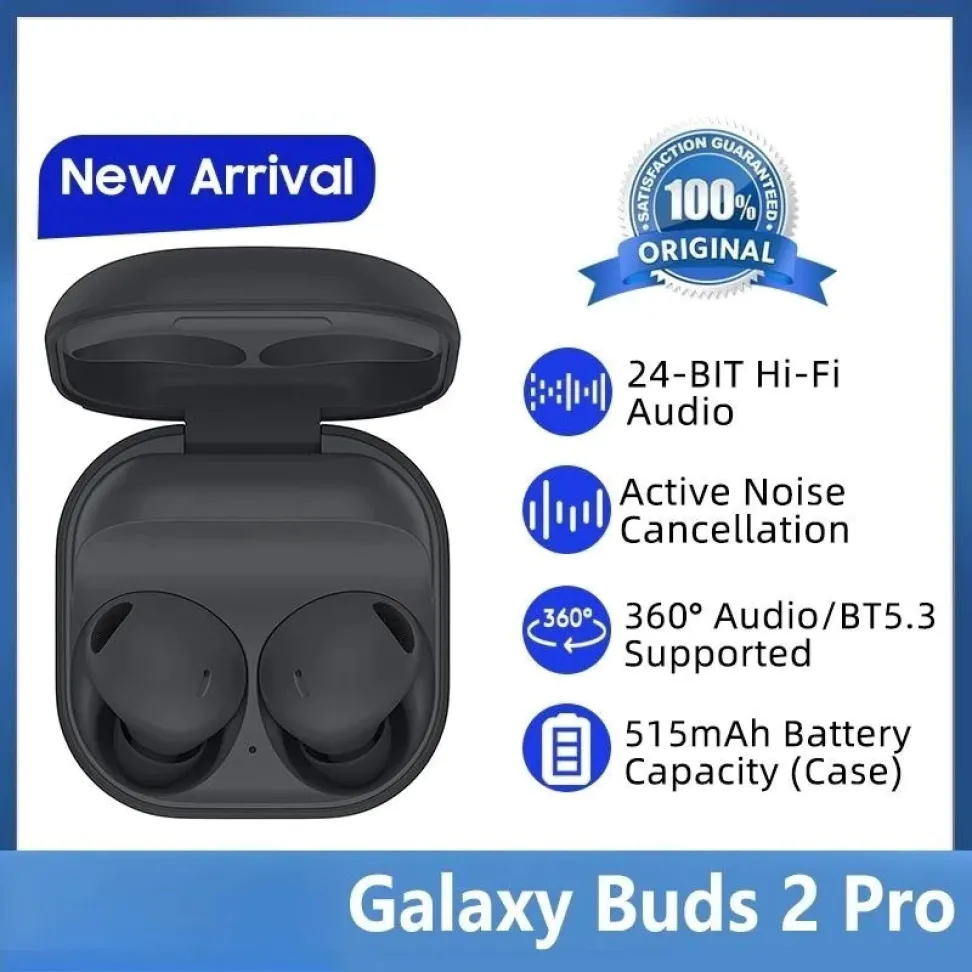 Fones de Ouvido Buds 2 Pro 2026: Bluetooth,Controle por Toque, TWS, Esportivos, À Prova D'Água (Sem Caixa).
